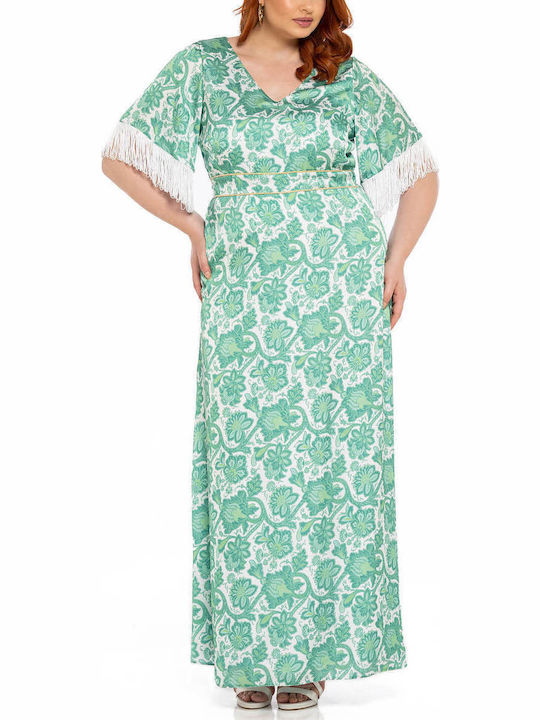 Rochie De Vară Maxi Pentru Nuntă Botez Verde