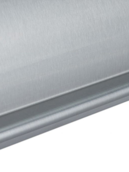 Relaxdays Cutie de pâine cu capac Inox Gri 33.5x20.5x13.5cm