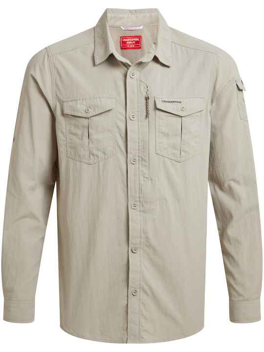 Langärmlig Hemd Beige
