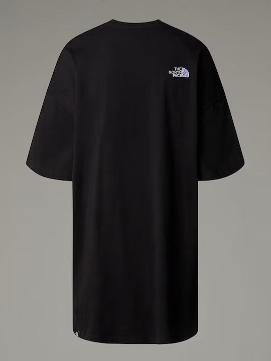 Καλοκαιρινό Mini Αθλητικό Φόρεμα T-shirt Κοντομάνικο Λευκό