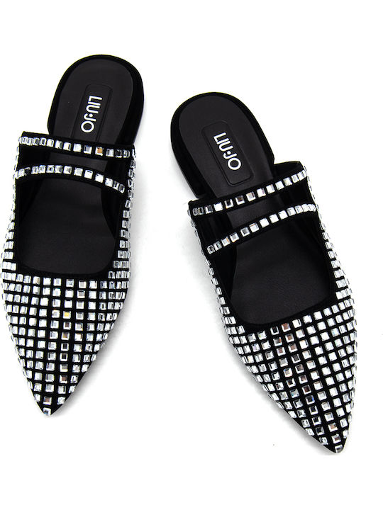 Viola 16 Suede Mules with High Heel in Silver Color