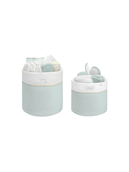 Kikka Boo Sleepy Sheep Nursery Storage Baskets Green 2pcs