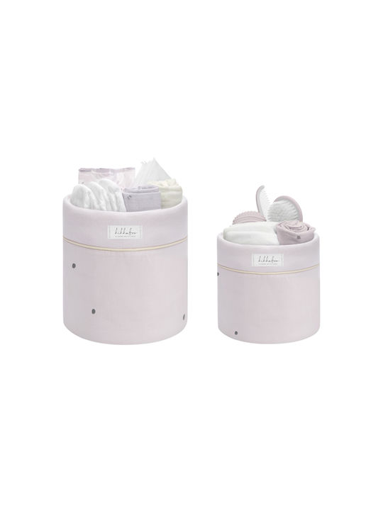 Kikka Boo Stripy Friends Nursery Storage Baskets Pink 2pcs