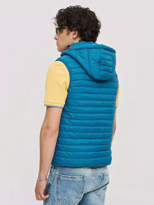 Sleeveless Jacket Puffer Petrol