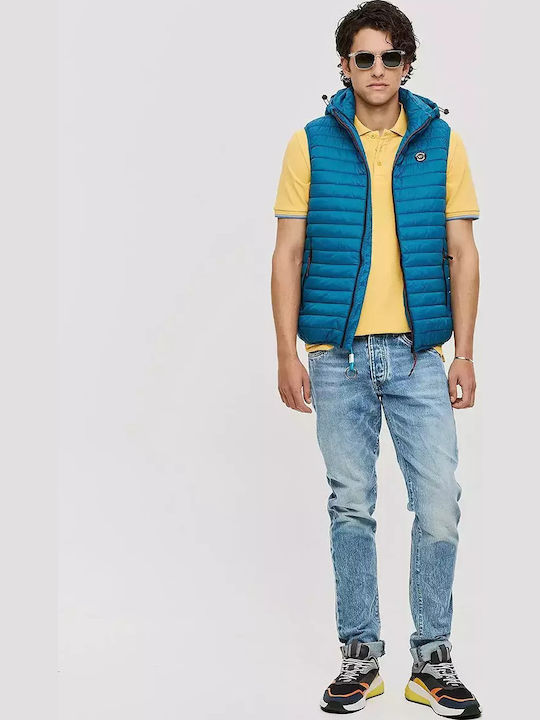 Sleeveless Jacket Puffer Petrol