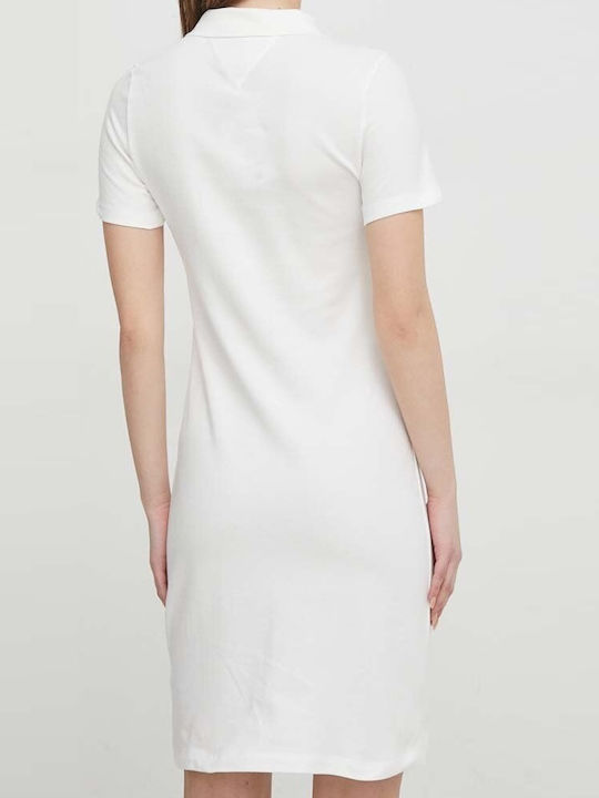 1985 Summer Mini Shirt Dress Beige WW0WW37853 YBL