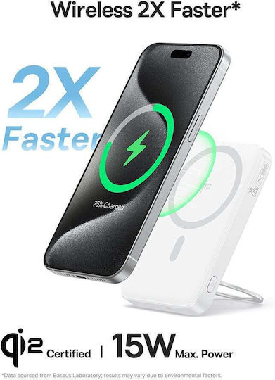 Baseus PicoGo MagSafe Power Bank 5000mAh 20W με Θύρα USB-C Λευκό