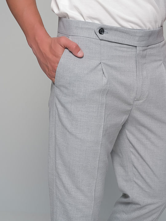 Prestigio Men's Summer Suit Slim Fit Grey