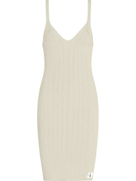 Summer Midi Knitted Dress Green Haze