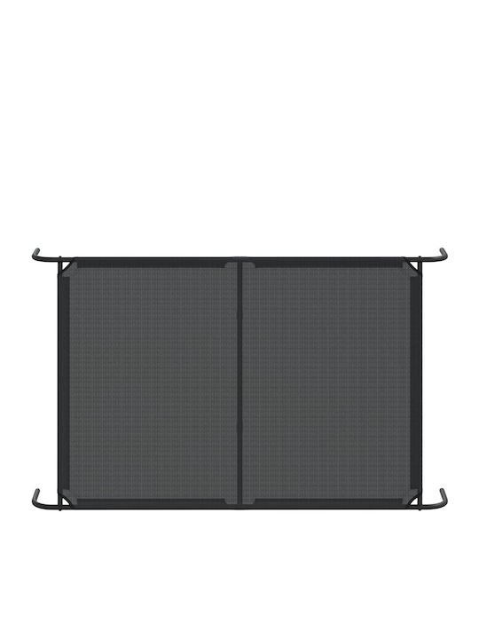 vidaXL Υπερυψωμένο Κρεβάτι Σκύλου Μαύρο 150x90εκ.