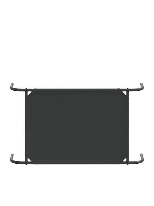 vidaXL Erhöht Hundebett Schwarz 90x50cm.