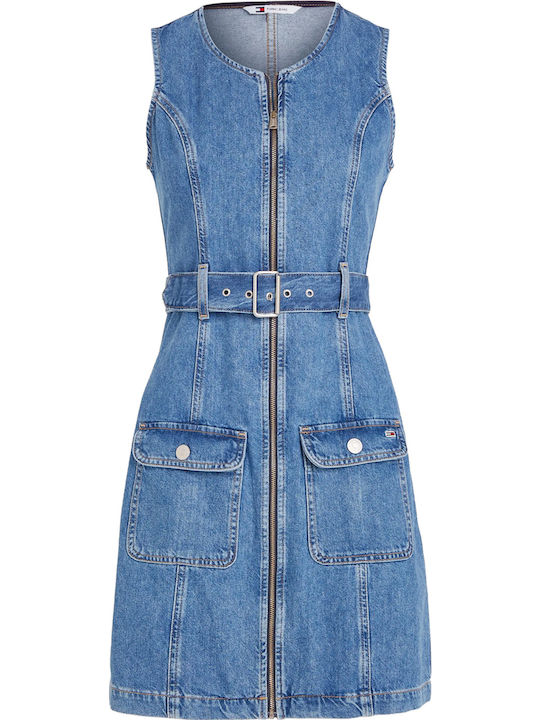 Rochii De Vară Pentru Femei Mini Rochie-Cămașă Denim Albastru
