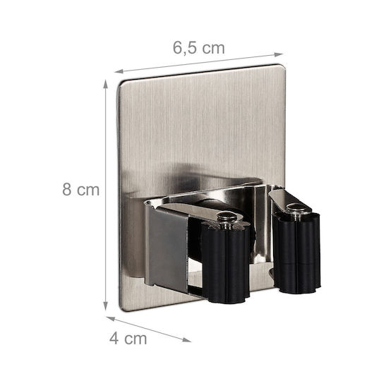 Set 2 Multifunctional Wall Brackets Indoor Outdoor Use Load Capacity 3kg Relaxdays