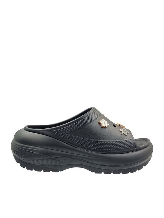 Adam's Shoes Slides Μαύρα