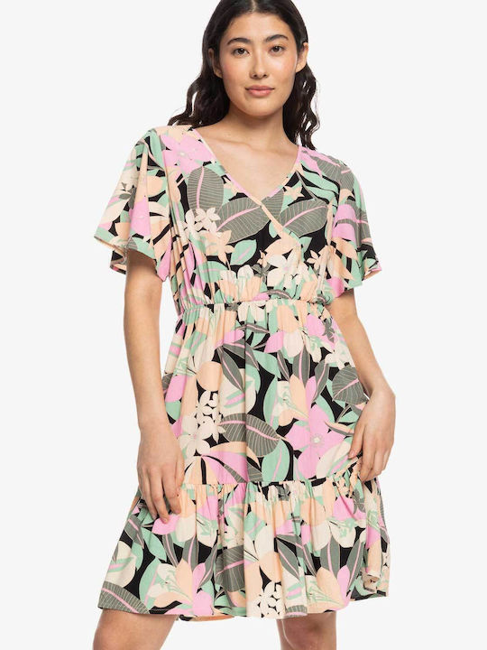 Summer Mini Shirt Dress Floral