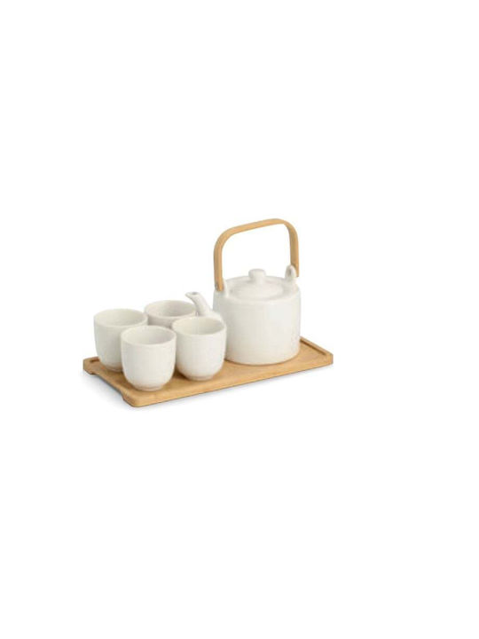 Zeller Cană Ceai Ceramică Alb 150ml