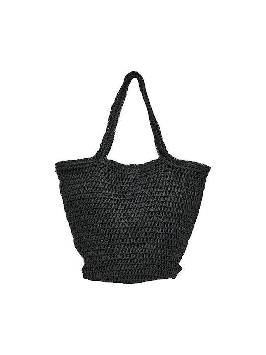 Karola Rattan Damen Tote Tasche Schwarze