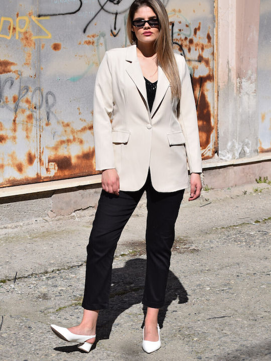 Floria Women's Blazer Beige