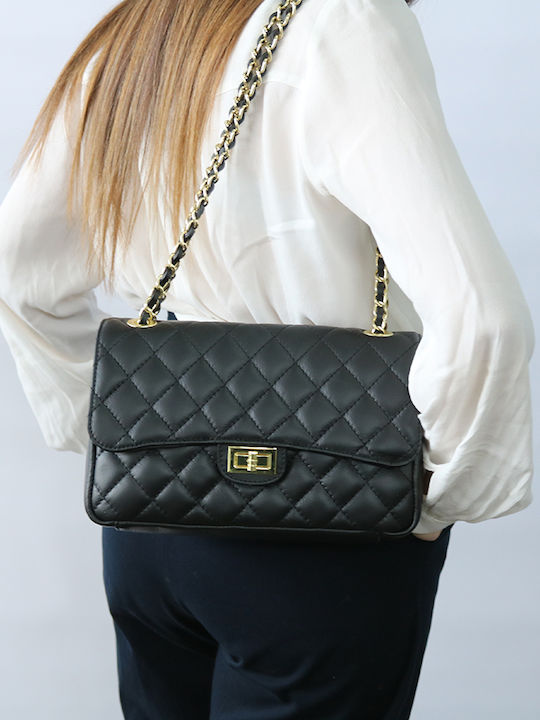 Leather Women's Bag Crossbody Black