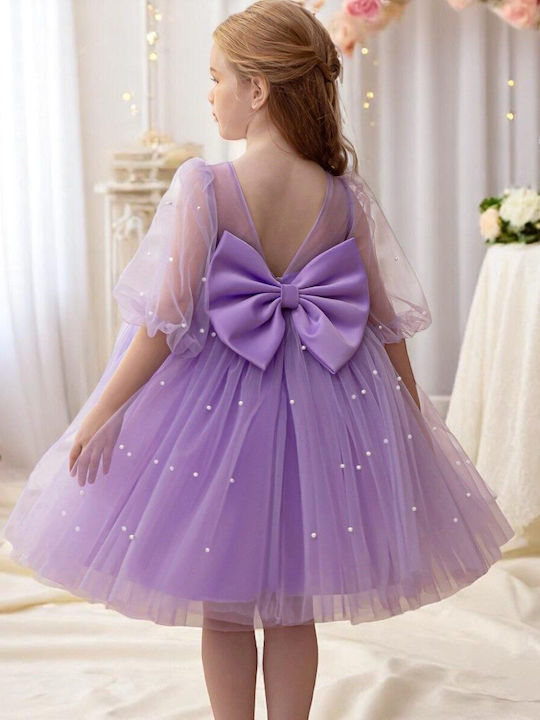 Kinderkleid Ärmellos Flieder