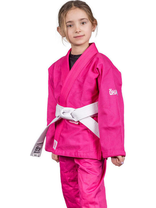 Okami Παιδικό Παντελόνι Brazilian Jiu Jitsu Ροζ