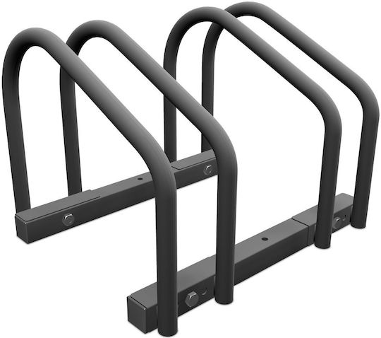 Bike Rack 2 Bicycles 27 X 40.5 X 33 Cm Relaxdays Black
