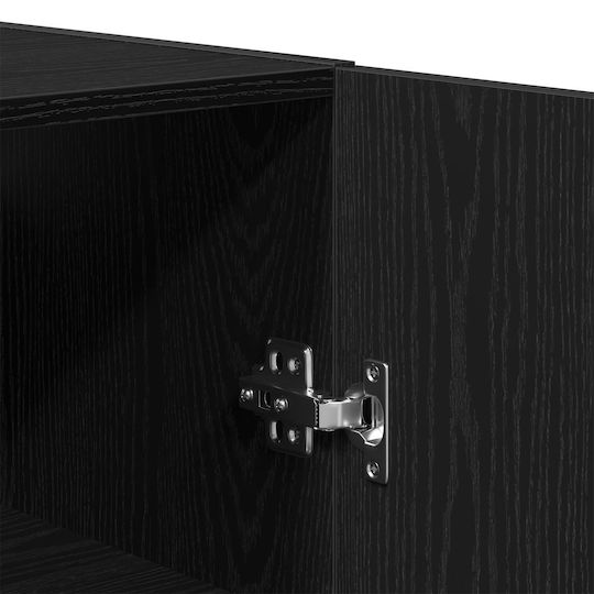 vidaXL Ντουλάπι Μπάνιου 60x31x60cm Μαύρο