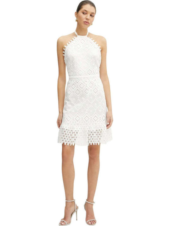 Summer Mini Dress for Wedding - Christening White