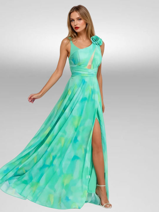 Summer Maxi Dress for Wedding / Baptism Light Green