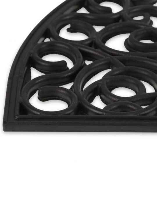 Relaxdays Covor de Intrare Antiderapant din Cauciuc Negru 75x45buc Grosime 15mm