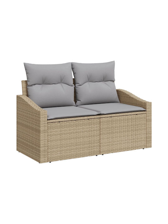 Living room Corner Sofa Outdoor Rattan with Pillows 55x62x69cm
