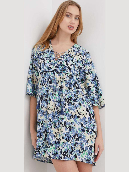 Summer Mini Dress Sea Blue