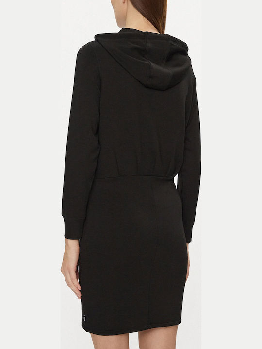 DKNY Gestricktes Damenkleid Sportlich Schwarze