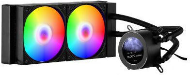 Vevor CPULQFSSLDPB56R3VV9 Water Cooling AIO CPU With 2 Fans 120mm And ARGB Lighting