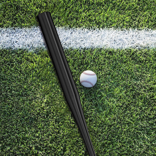 Bâtă de baseball din aluminiu neagră 86 x 5 cm