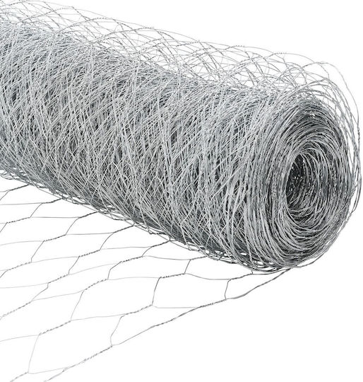 vidaXL Wire Fencing Galvanized Silver 1.2x10m