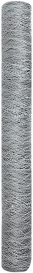 vidaXL Plasă de sârmă Galvanizat Argintiu 1x10m
