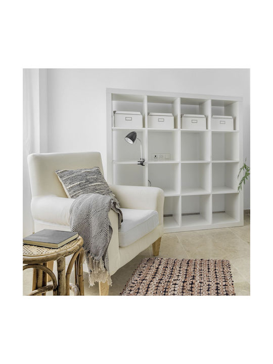 Relaxdays Lucrat manual Covor Rectangular din iută Bej-negru