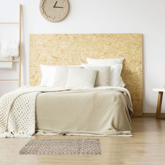 Relaxdays Lucrat manual Covor Rectangular din iută Beige/cream
