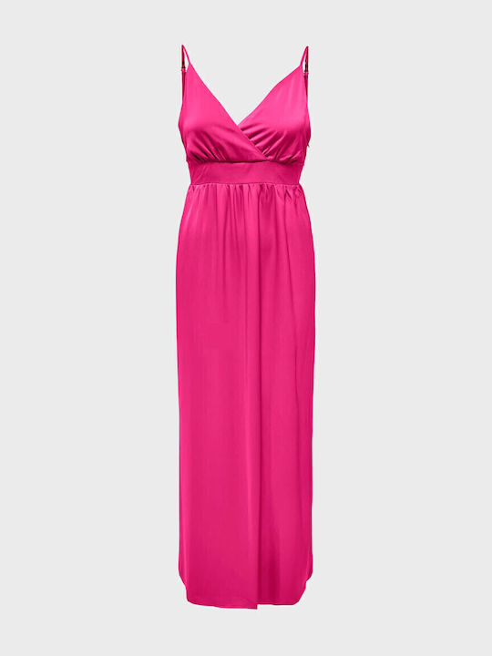 Sommer Maxi Kleid für Hochzeit / Taufe Fuchsie