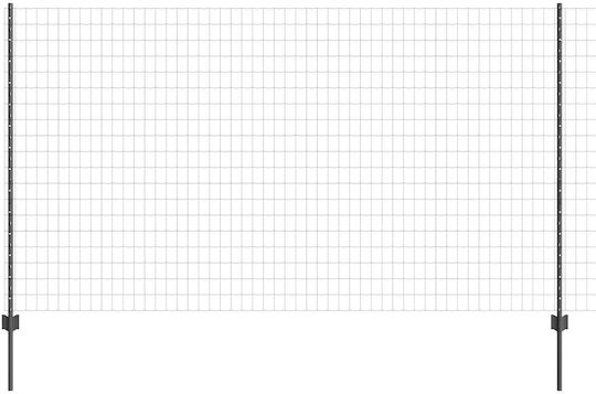 vidaXL Ситова мрежа Подредба Сив 1.4x10м