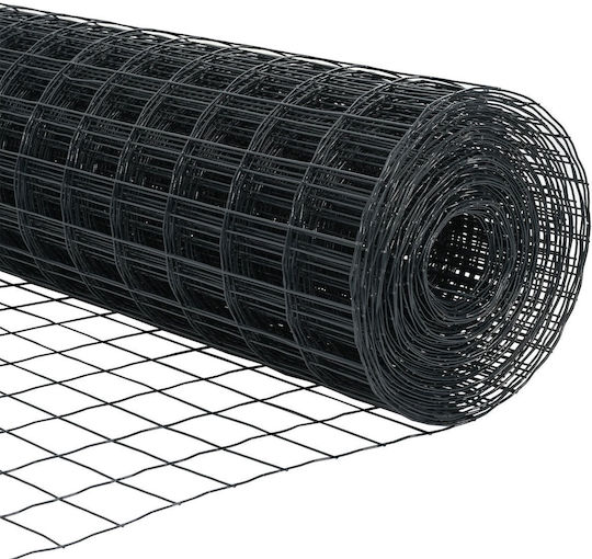 vidaXL Ситова мрежа Подредба Сив 1.4x10м