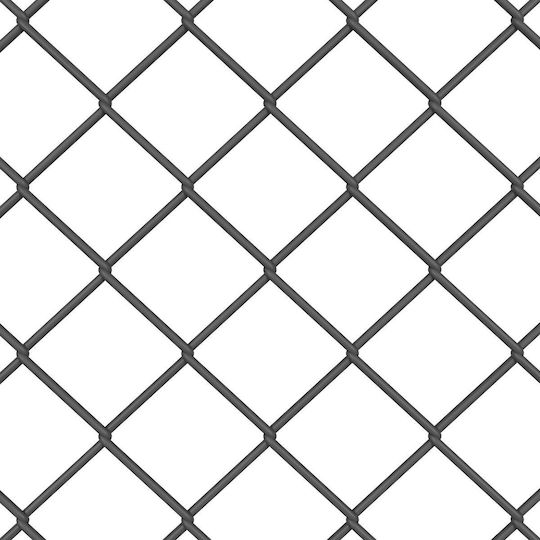 vidaXL Wire Fencing Galvanized with PVC Coating Gray 1.6x10m