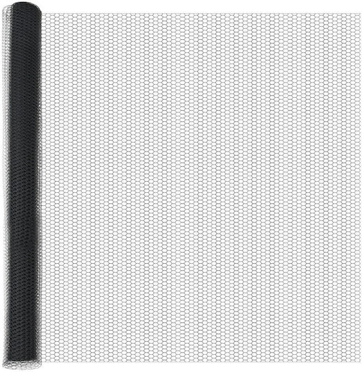 vidaXL Plasă de sârmă Galvanizat cu Îmbrăcăminte din PVC Gri 1.6x50m