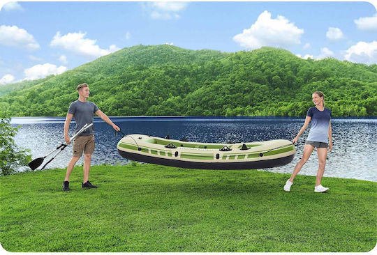 Bestway Inflatable Boat For 3 Adults Beige With Paddles And Pump 294x137cm