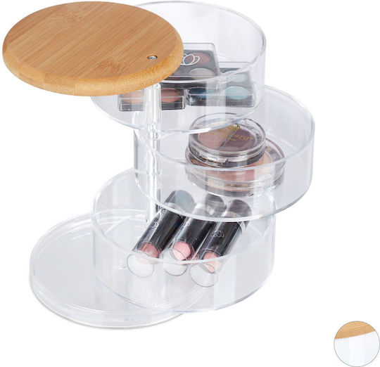 Relaxdays Cutie De Organizare Rotativă Pentru Cosmetice