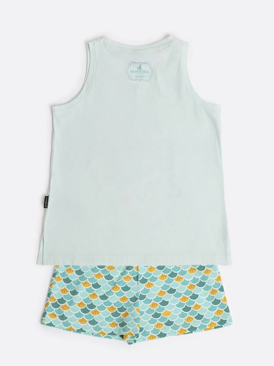 Admas Παιδική Πιτζάμα Βαμβακερή Aqua