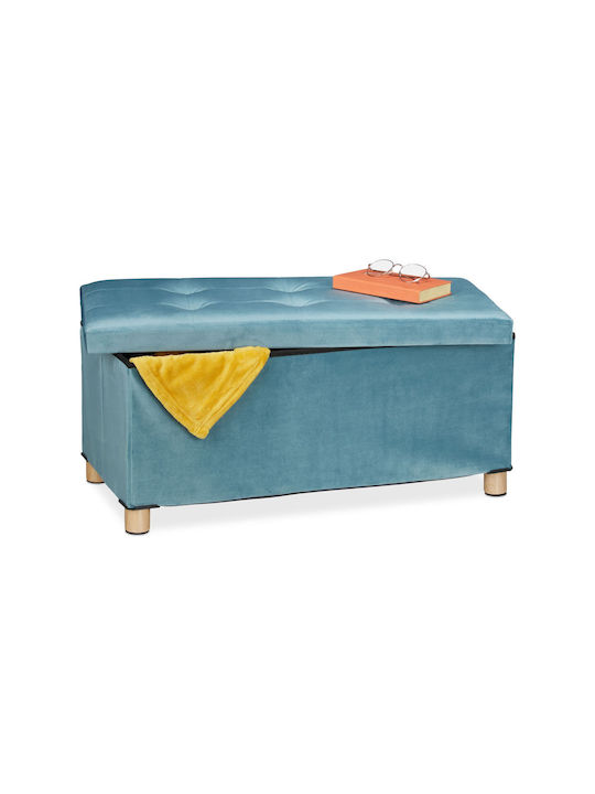 Scaune Bar Tapițat cu Catifea Turquoise 38x34x76buc
