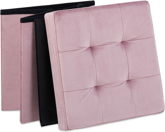 Scaune Camera de zi Tapițat cu Catifea Pink 38x38x38buc