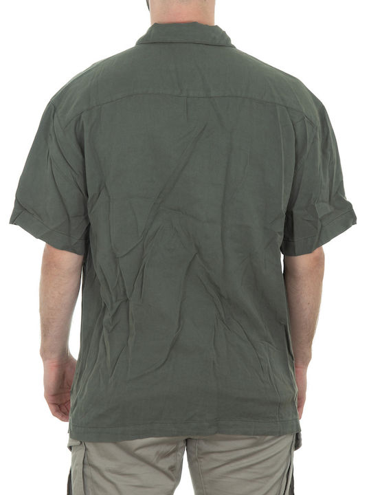 Cu mânecă scurtă Cămașă Khaki